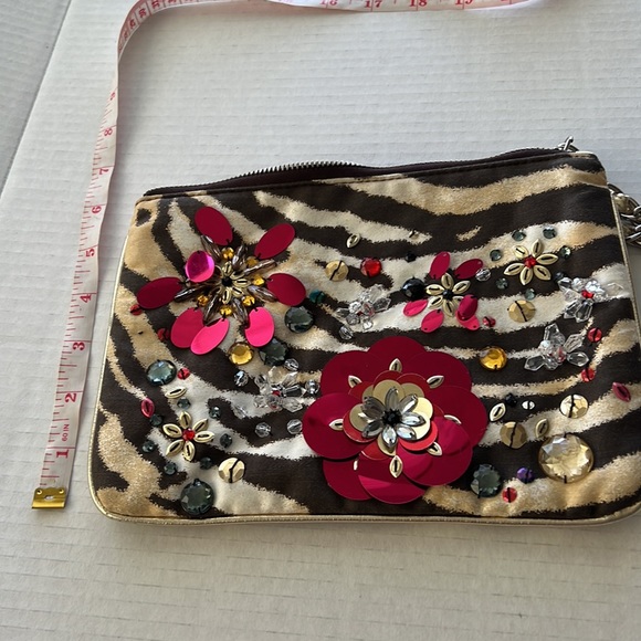 Express Zebra Sequin Mini Bag/Clutch - Picture 6 of 7